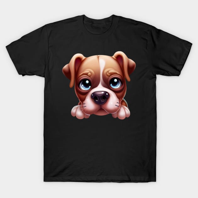 Pup-tacular American Pit Bull Terrier T-Shirt by Art By Mojo